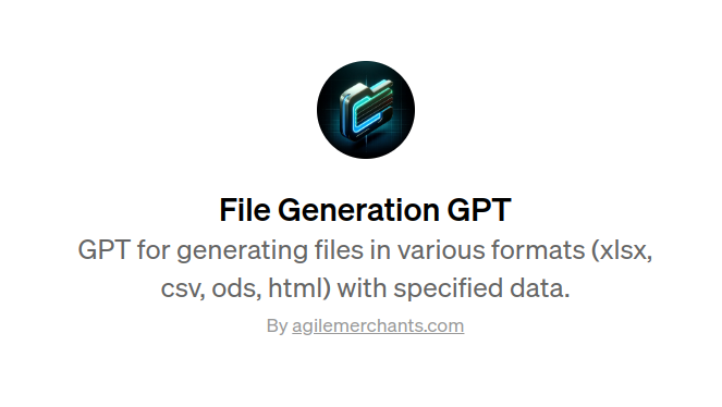 screenshot from File Generation GPT in ChatGPT