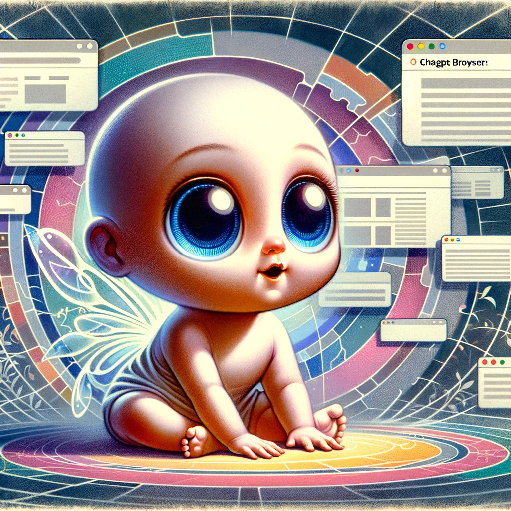 Infant ChatGPT Browser / Generated by DALL-E 3